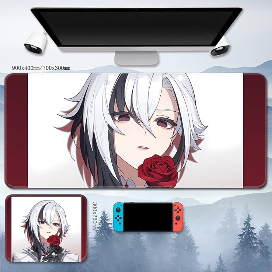 ミッドナイトブルー　原神　アルレッキーノ　スリーブ　プレイマット Amazon.co.jp: ミッドナイトブルー 原神 アルレッキーノ